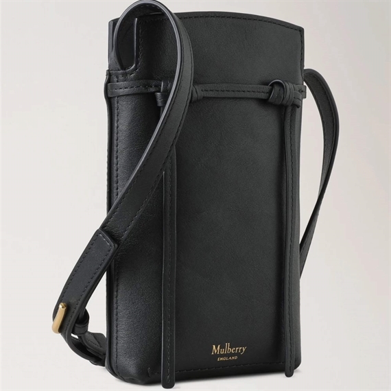 Mulberry Clovelly Phone Pouch Black 